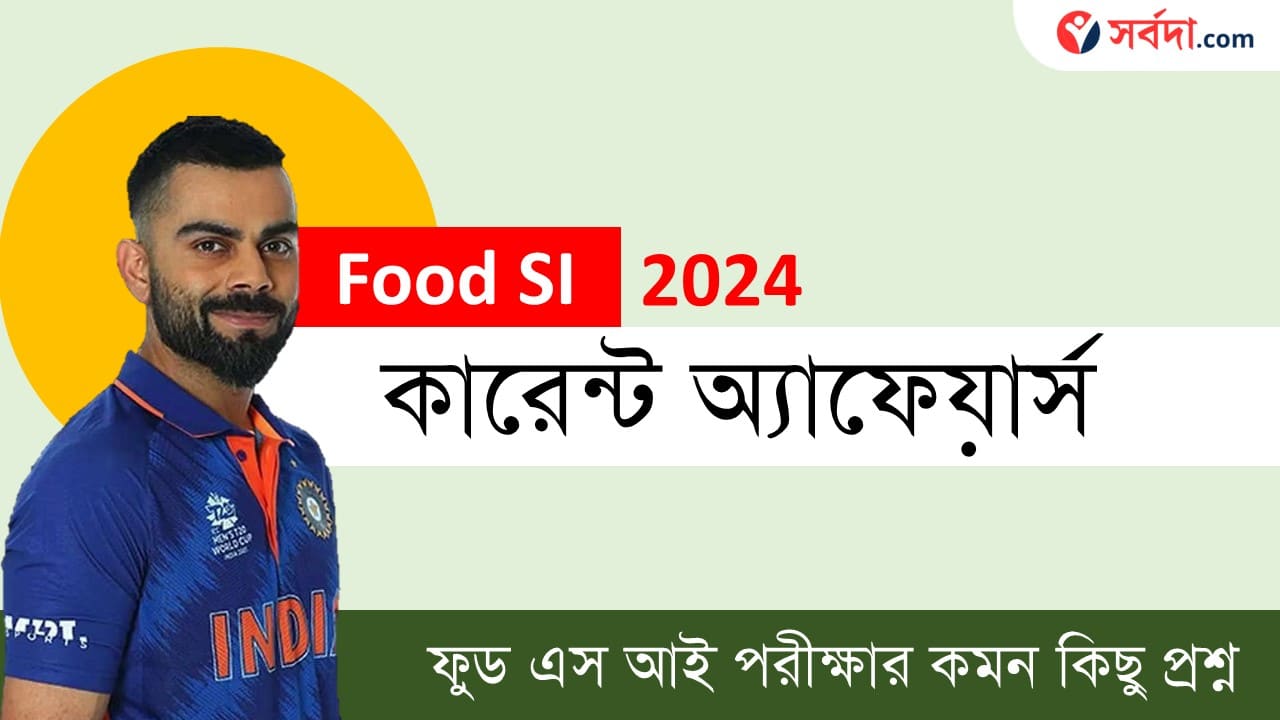 Important Current Affairs For Food SI 2024